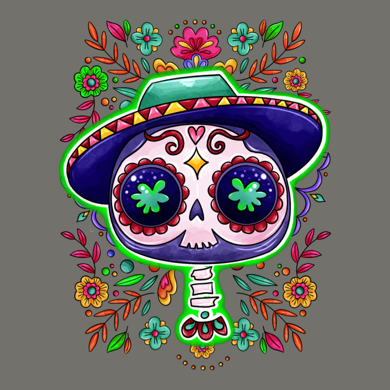 Mexican Day Of Dead Sugar Skull Premium Hoodie by NancyCooperArtShop | Teevron