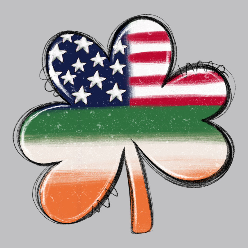 St Patricks Day Shamrock American Flag Long Sleeve Tee by MaliasSmallBusiness | Teevron