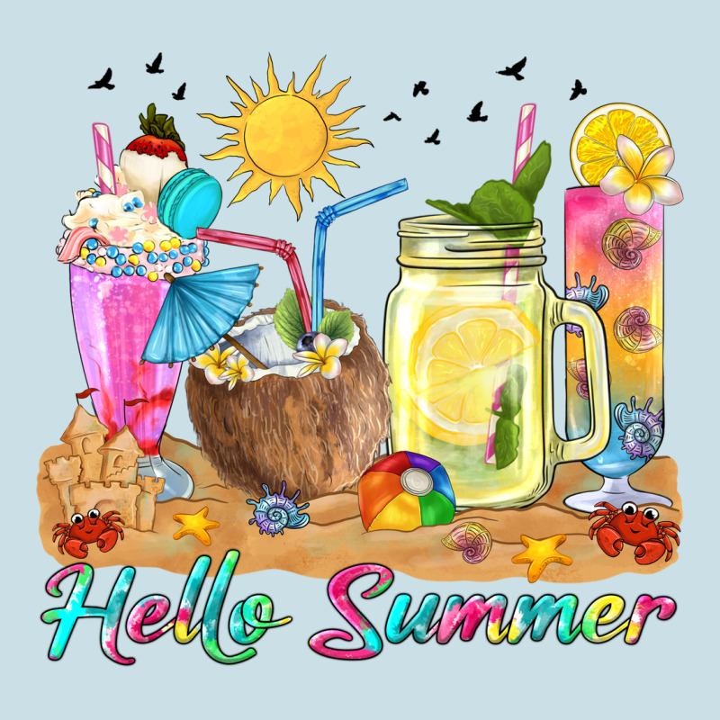 Hello Summer Drinks Ladies Tee by texasbilliewilder | Teevron