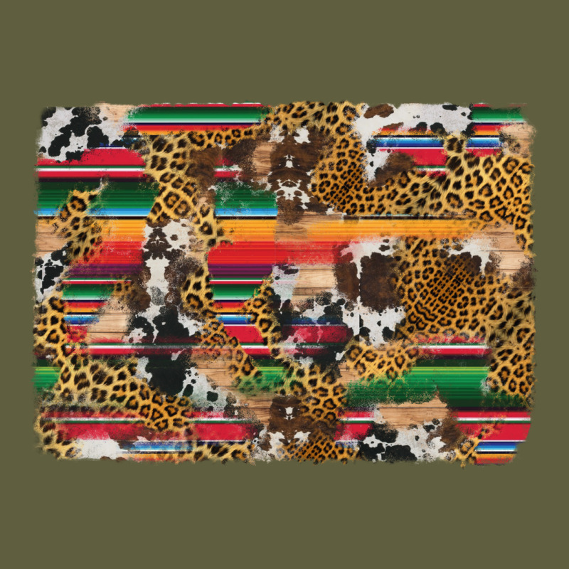 Western Serape Cowhide And Leopard Background Vintage Tee by Artiststas | Teevron