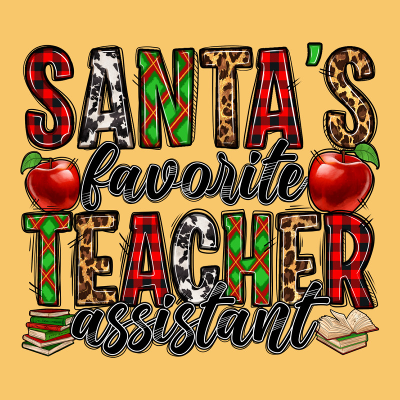 Santa's Favorite Teacher Assistant Vintage Hoodie by Jasminsmagicworld | Teevron