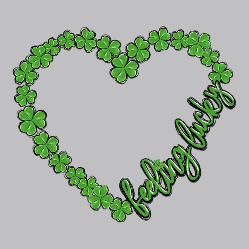 Shamrock Heart Felling Lucky Long Sleeve Tee by MaliasSmallBusiness | Teevron