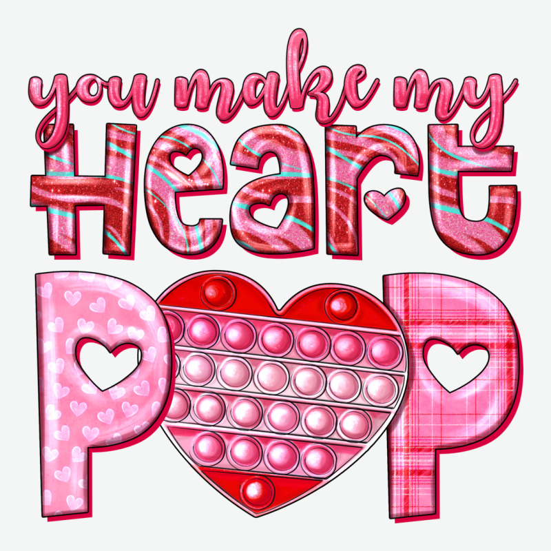You Make My Heart Pop Urban Heavy Tee by NancyCooperArtShop | Teevron