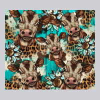 Western Cowhide Sunflower Baby Cow Heavyweight Sweatshirt | Teevron