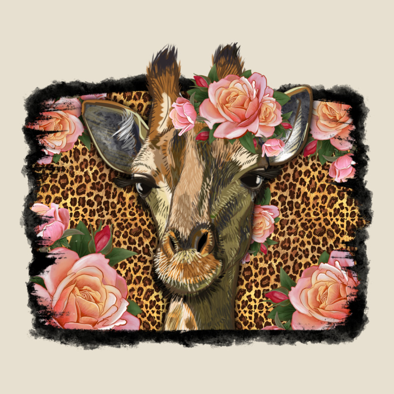 Western Floral Giraffe Urban Heavy Tee by LillyAllenDesigns | Teevron