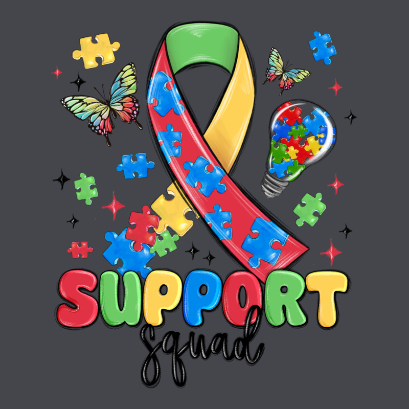 Support Squad Autism Long Sleeve Tee by MaliasSmallBusiness | Teevron