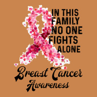 In This Family Fights Alone Breast Cancer Awareness Heavyweight Hoodie | Teevron
