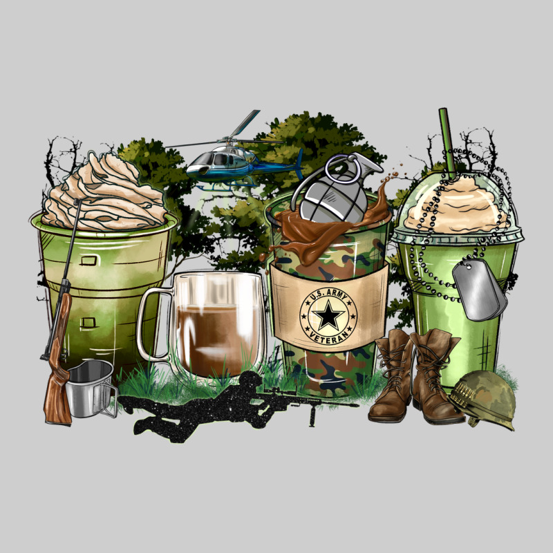Veteran Coffee Cups Premium Tee by Zillion Design Studio | Teevron