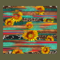 Sunflower Serape Wood And Cowhide Vintage Tee | Teevron