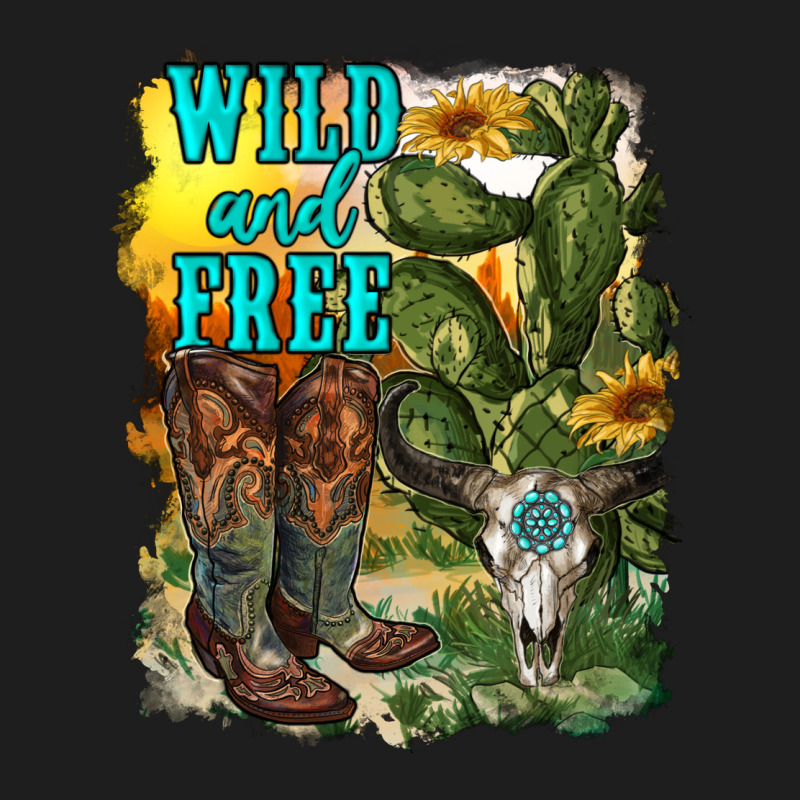 Wild And Free Cowgirl Boots Heavyweight Hoodie by RanaPortraitStore | Teevron