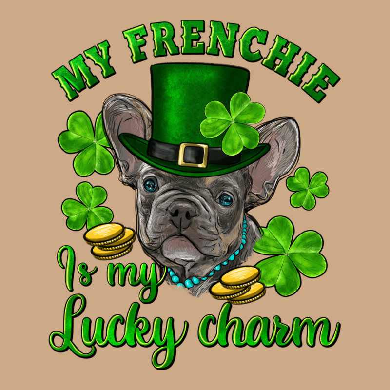 St.patricks Day My French Bulldog Is My Lucky Char Vintage Hoodie by RanaPortraitStore | Teevron