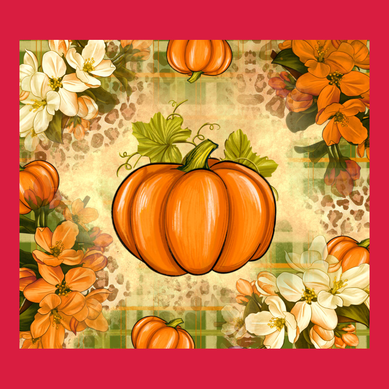 Fall Pumpkins With Flowers Premium Hoodie by texasbilliewilder | Teevron