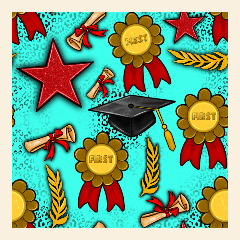 Graduation Seamless Pattern Vintage Hoodie by BundleAndBundleShop | Teevron