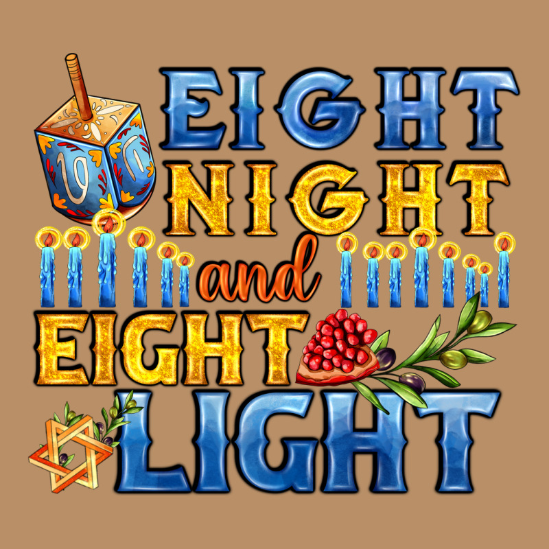Eight Night And Eight Light For Hanukkah Vintage Hoodie by AdoDesignShop | Teevron
