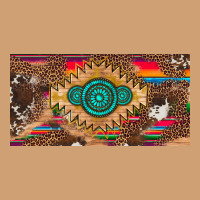 Western Gemstone And Leopard With Serape Licanse Plate Vintage Tee | Teevron