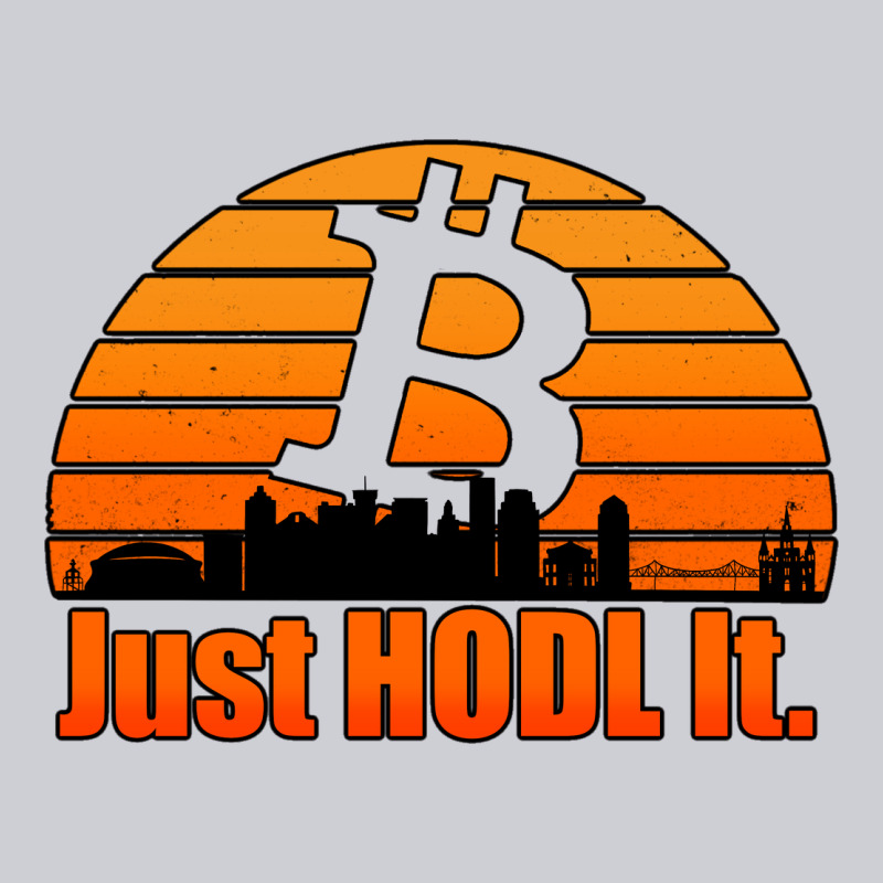 Just Hodl It New Orleans Skyline Retro Sunset Heavyweight Sweatshirt by Jasminsmagicworld | Teevron
