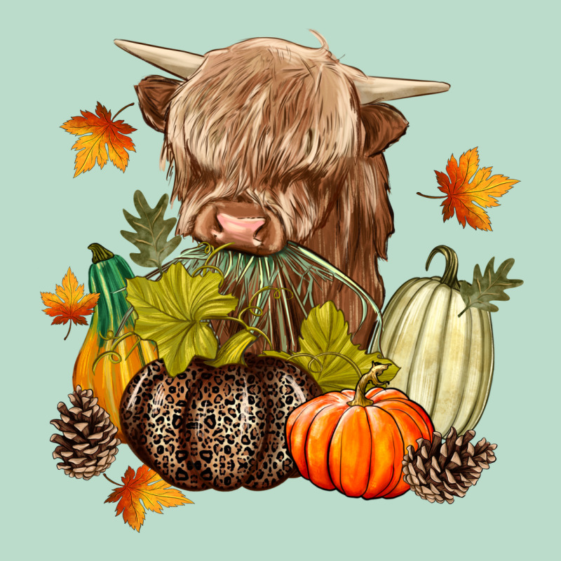 Heifer With Pumpkins Premium Hoodie by texasbilliewilder | Teevron