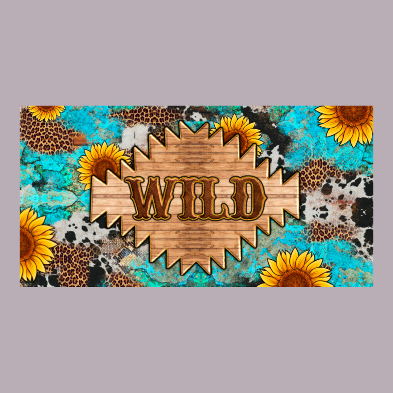 Western Wild And Sunflower Leopard Turquoise Cowhide Licanse Plate Vintage Tee by Artiststas | Teevron