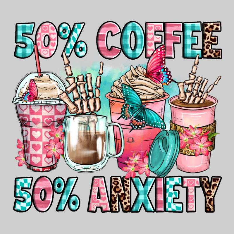 50 Coffee 50 Anxiety Coffee Cups Premium Tee by Zillion Design Studio | Teevron