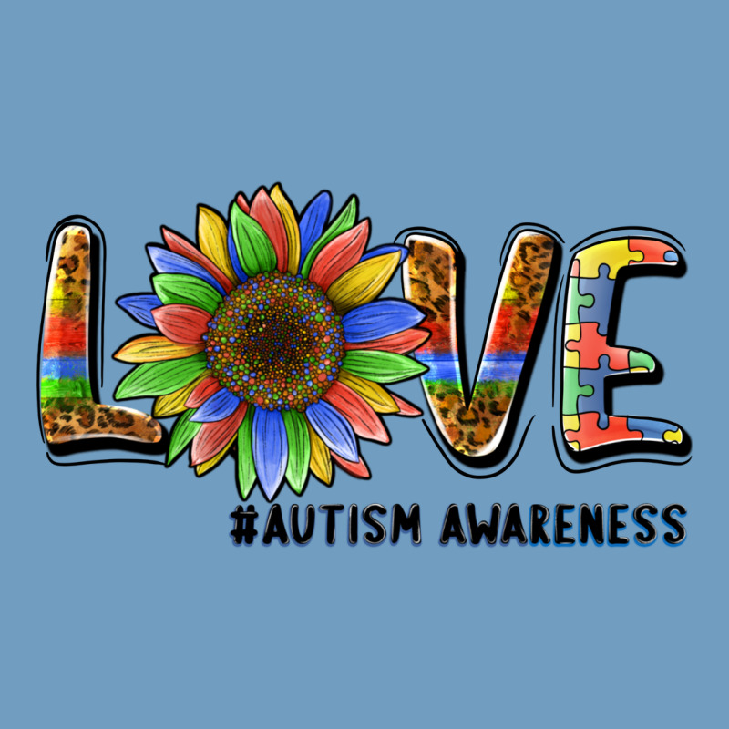 Love Sunflower Autism Awareness Urban Heavy Tee by BarkalooDesign | Teevron