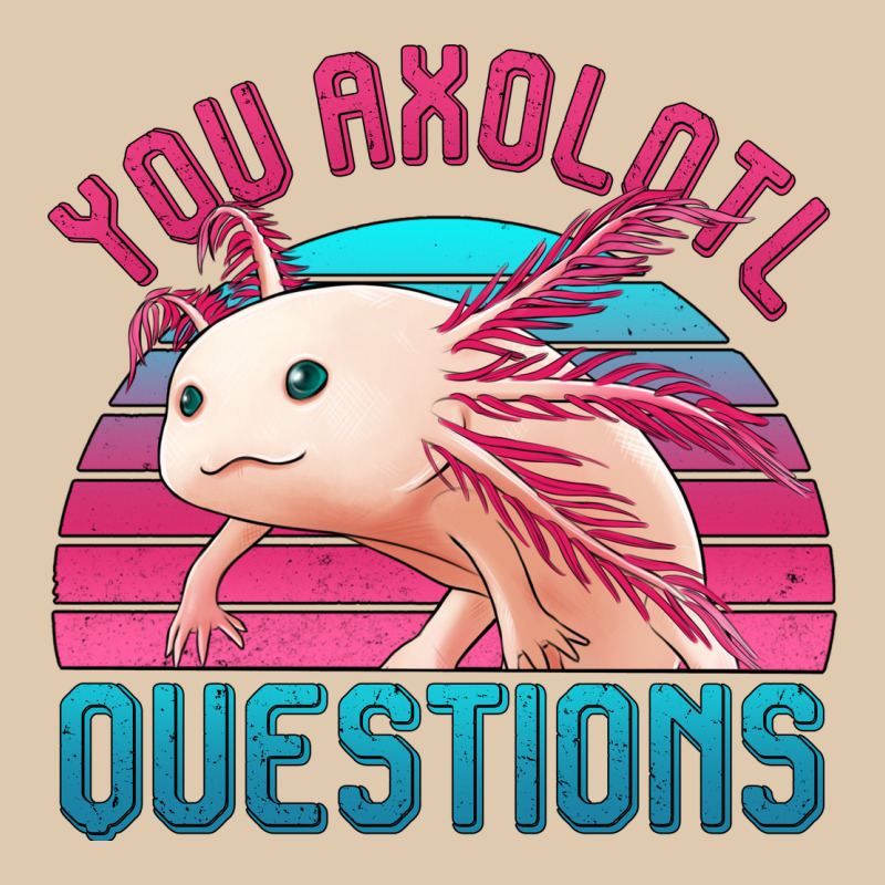 You Axolotl Questions 80's Retro Sunset Heavyweight Sweatshirt by Jasminsmagicworld | Teevron
