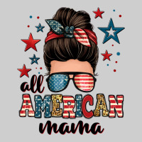 All American Mama Messy Bun Premium Tee | Teevron