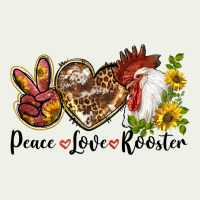 Peace Love Rooster With Sunflower Urban Heavy Tee | Teevron