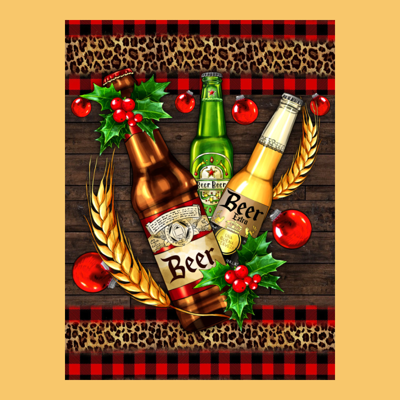 Beer Bottles With Mistletoe Vintage Hoodie by AdoDesignShop | Teevron