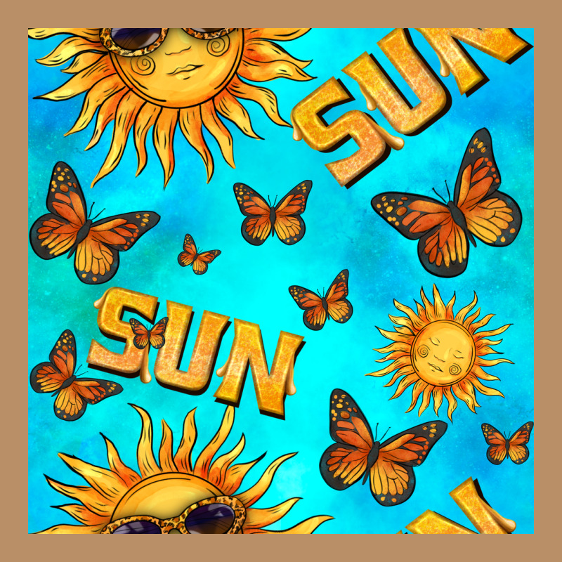 Sun With Butterfly Seamless Pattern Vintage Hoodie by BundleAndBundleShop | Teevron