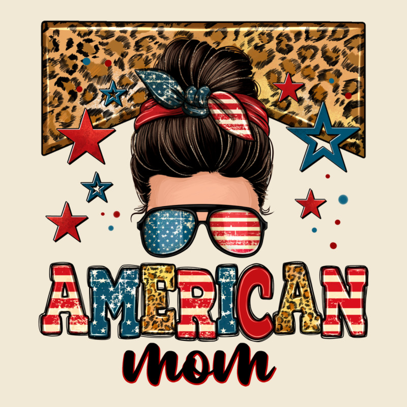 American Mom Junkie Messy Bun Premium Tee by Zillion Design Studio | Teevron