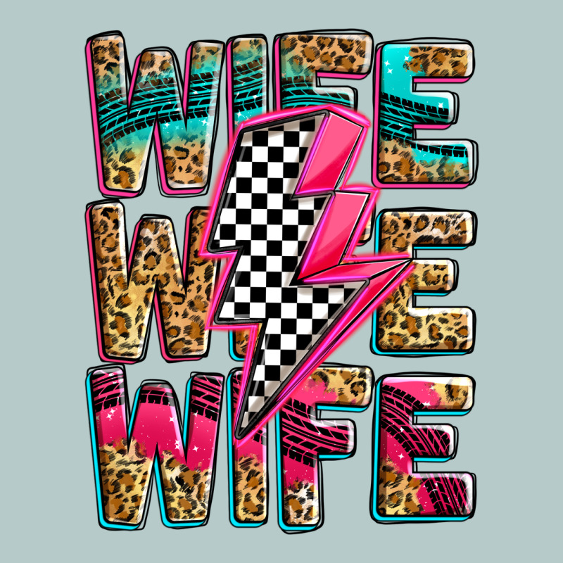 Race Wife Wife Wife Lightningbolt Heavy Core Tee by Zillion Design Studio | Teevron