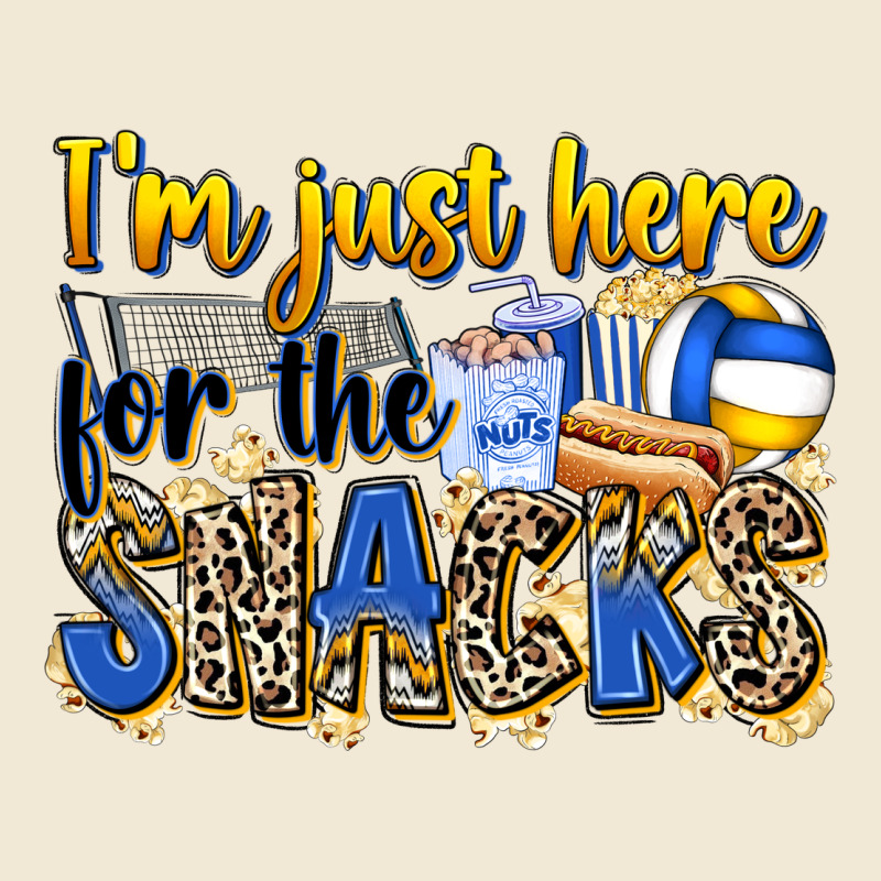 I'm Just Here For The Snacks Volleyball Ladies Tee by Zillion Design Studio | Teevron