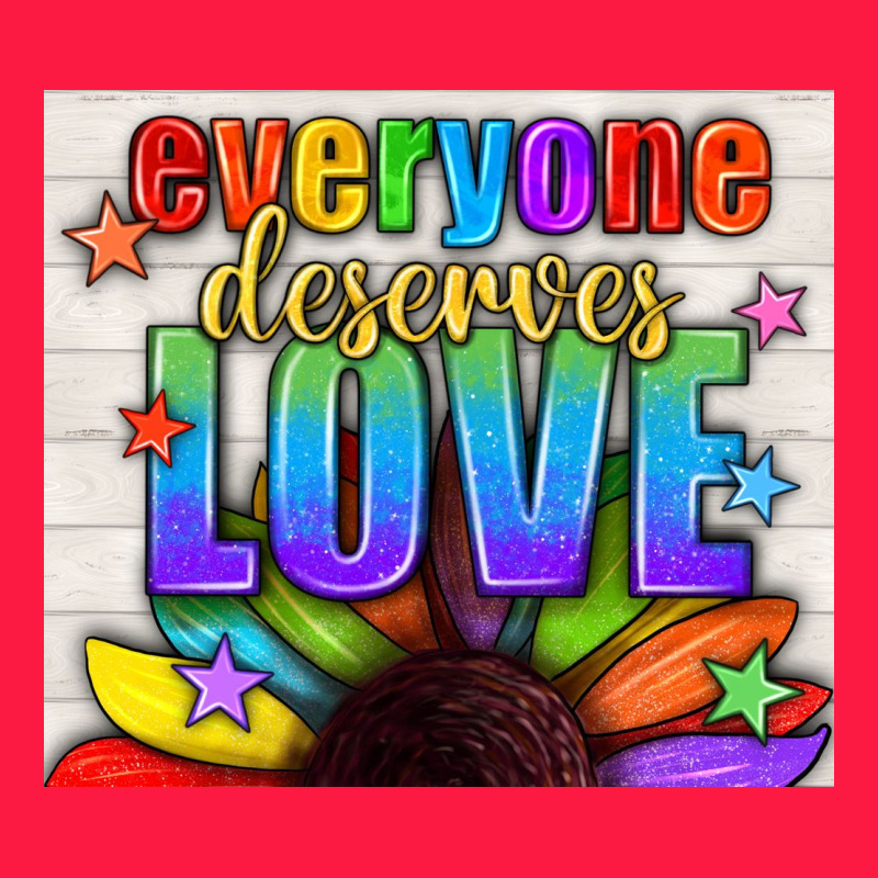 Everyone Deserves Love Pride Lgbtq+ Tumbler Zipper Hoodie by BundleAndBundleShop | Teevron