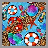 Summer With Leopard Seamless Pattern Vintage Hoodie | Teevron