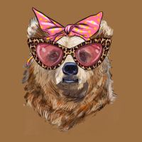 Mama Bear With Glasses And Bandana Vintage Tee | Teevron