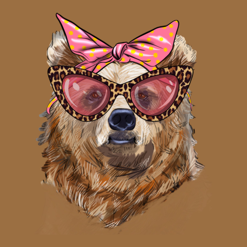 Mama Bear With Glasses And Bandana Vintage Tee by Artiststas | Teevron