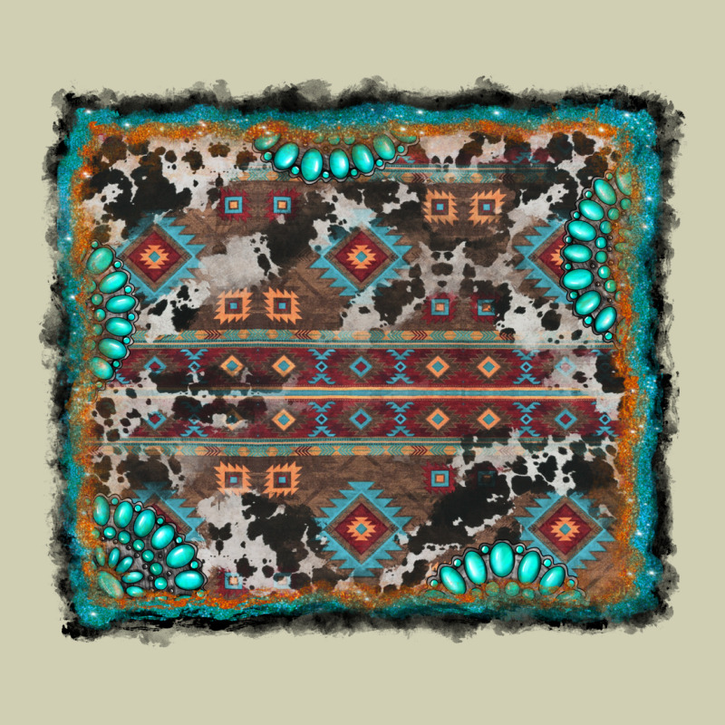 Aztec Background With Gemstone And Cowhide Heavy Core Tee by RanaPortraitStore | Teevron