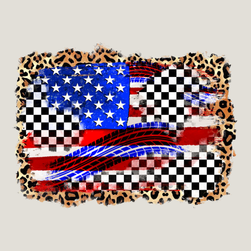 Race American Flag Heavy Core Tee by Zillion Design Studio | Teevron