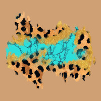 Glitter Leopard Turquoise Patch Vintage Tee | Teevron