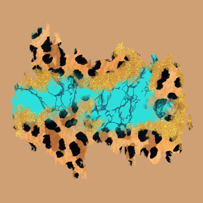Glitter Leopard Turquoise Patch Vintage Tee by AdoDesignShop | Teevron