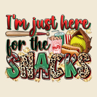 I'm Just Here For The Snacks Softball Ladies Tee | Teevron