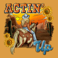 Actinup With Cowgirl Urban Heavy Tee | Teevron