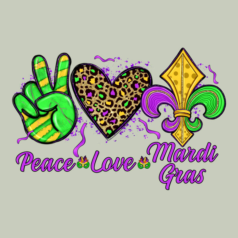Peace Love Mardi Gras Ladies Tee by JahusDesignShop | Teevron