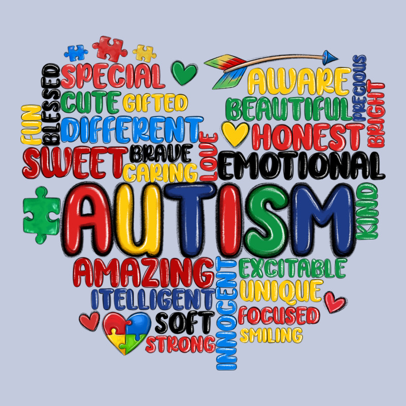 Autism Heart Long Sleeve Tee by MaliasSmallBusiness | Teevron
