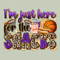 I'm Just Here For The Snacks Basketball Ladies Tee | Teevron