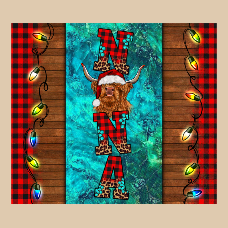 Nana Highland Cow Christmas Heavyweight Sweatshirt by BarkalooDesign | Teevron