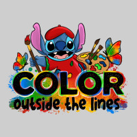 Color Outside The Lines Autism Stitch Premium Tee | Teevron
