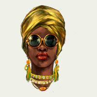 African Woman Urban Heavy Tee | Teevron