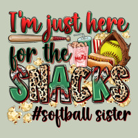 I'm Just Here For The Snacks #softball Sister Ladies Tee | Teevron