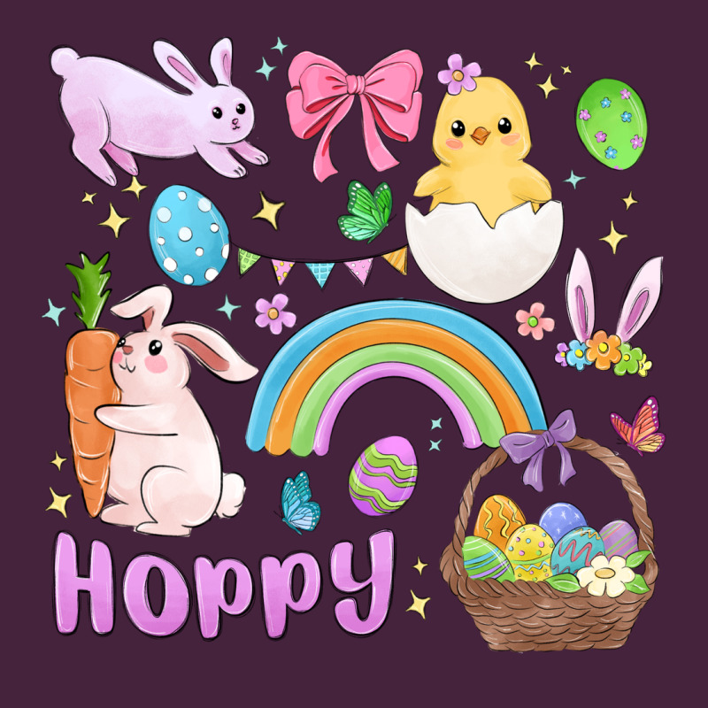 Easter Hoppy Bunny Long Sleeve Tee by MaliasSmallBusiness | Teevron